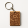 Handcrafted Wooden Keychain – Madeira Keepsake