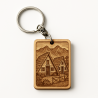 Handcrafted Wooden Keychain – Madeira Keepsake